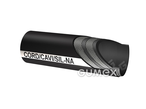 Chránička na kabelové rozvody plastová CAVI/SIL-NA, 35/44,5mm, IP68, silikon, samozhášivá (EN 45545-2), -50°C/+180°C, černá
